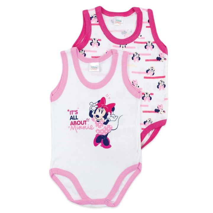 DISNEY 2 Body neonato spalla larga in cotone MICKEY-MINNIE nuova collezione